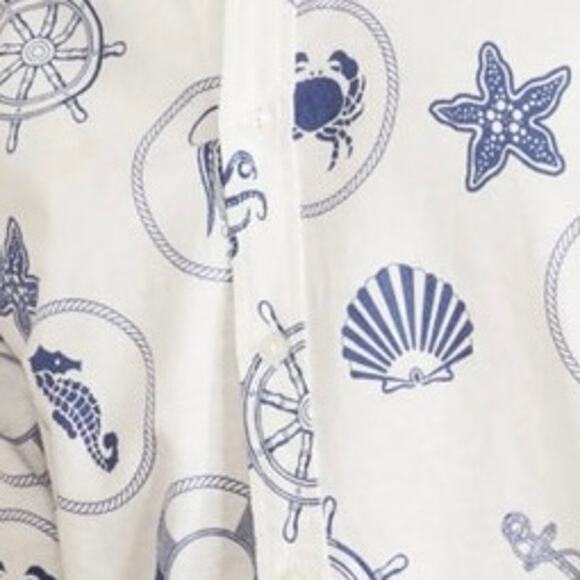 Brooks brother red tag vintage summer resort XL NWT 100% linen & Cotton bland - Picture 2 of 13